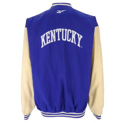 Reebok - Kentucky Wildcats Button-Up Baseball Jacket 1990s Large