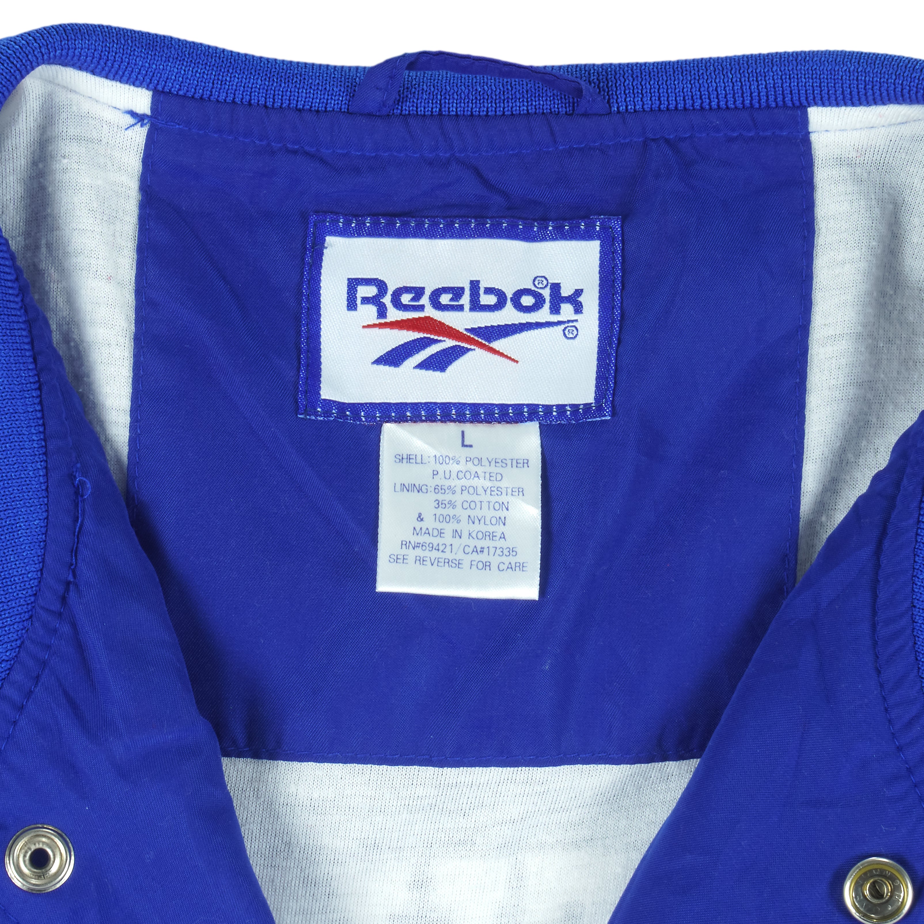Reebok - Kentucky Wildcats Button-Up Jacket 1990s Large Vintage Retro Football College