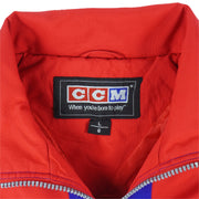 Vintage (CCM) - Huddinge IK Hockey Zip-Up Jacket 1990s Large Vintage Retro Hockey