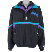 Starter - Charlotte Hornets 1/2 Zip Jacket 1990s Medium Vintage Retro Basketball