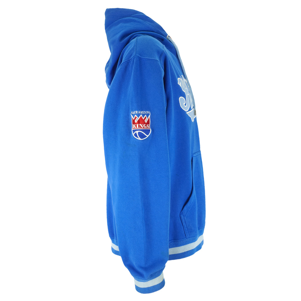 Champion - Sacramento Kings Spell-Out Hooded Sweatshirt Large Vintage Retro Basketball