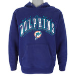 NFL (Pro Player) - Miami Dolphins Hooded Sweatshirt 1990s Medium Vintage Retro Football