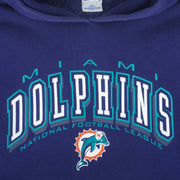 NFL (Pro Player) - Miami Dolphins Hooded Sweatshirt 1990s Medium Vintage Retro Football