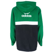 Adidas - Boston Celtics Spell-Out Hooded Sweatshirt 1990s Large Vintage Retro Basketball