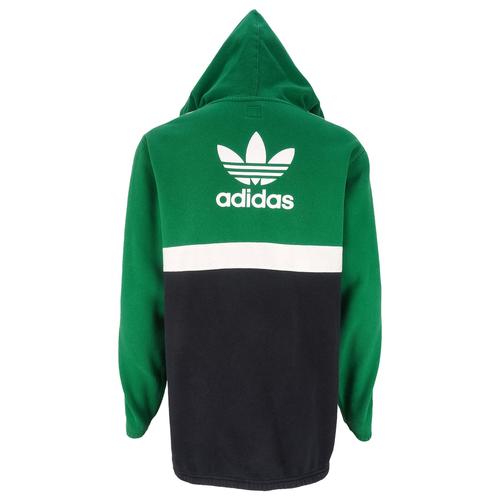 Adidas - Boston Celtics Spell-Out Hooded Sweatshirt 1990s Large Vintage Retro Basketball