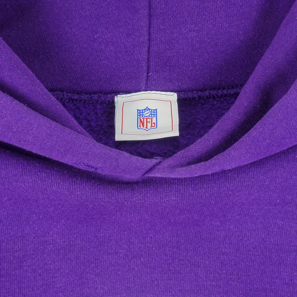 NFL - Baltimore Ravens Hooded Sweatshirt 1990s Large Vintage Retro Football