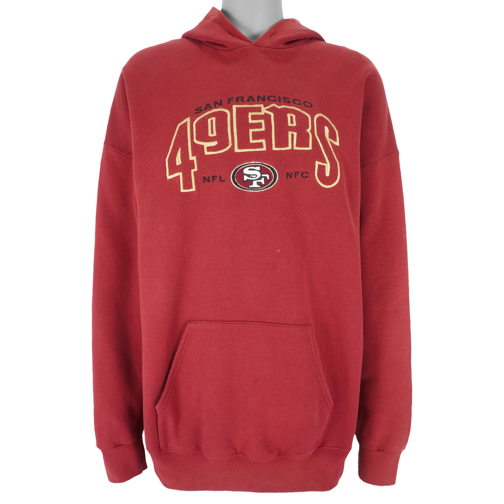 NFL (Lee) - San Francisco 49ers Hooded Sweatshirt 1990s XX-Large Vintage Retro Football
