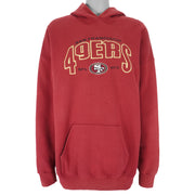NFL (Lee) - San Francisco 49ers Hooded Sweatshirt 1990s XX-Large Vintage Retro Football
