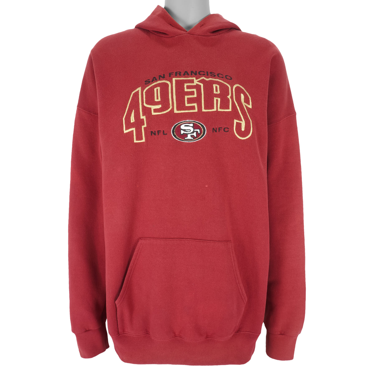 NFL (Lee) - San Francisco 49ers Hooded Sweatshirt 1990s XX-Large Vintage Retro Football