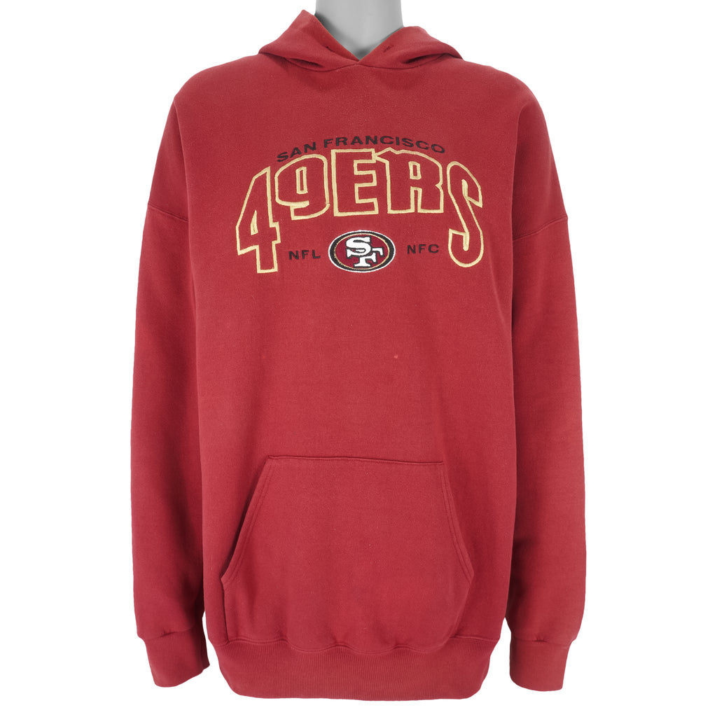 NFL (Lee) - San Francisco 49ers Hooded Sweatshirt 1990s XX-Large Vintage Retro Football