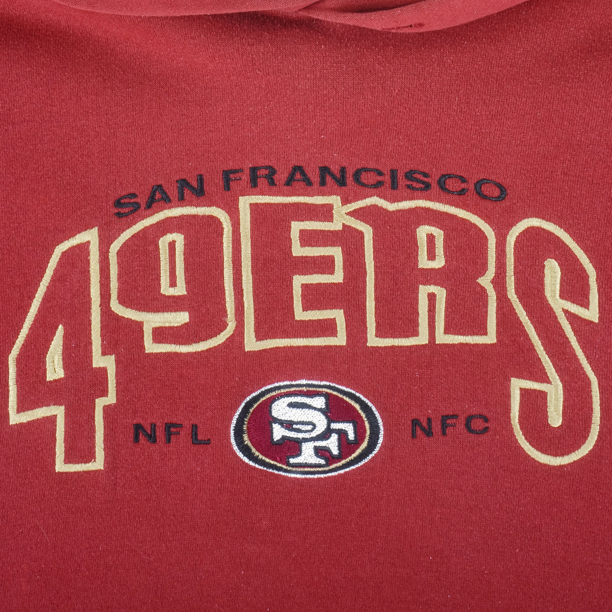 NFL (Lee) - San Francisco 49ers Hooded Sweatshirt 1990s XX-Large Vintage Retro Football