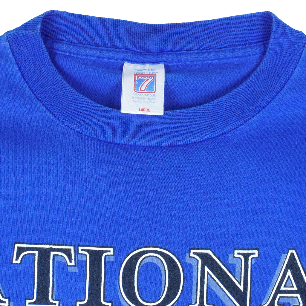 NCAA (Logo 7) - Duke University Blue Devils, National Champions T-Shirt 1992 Large Vintage Retro Basketball College
