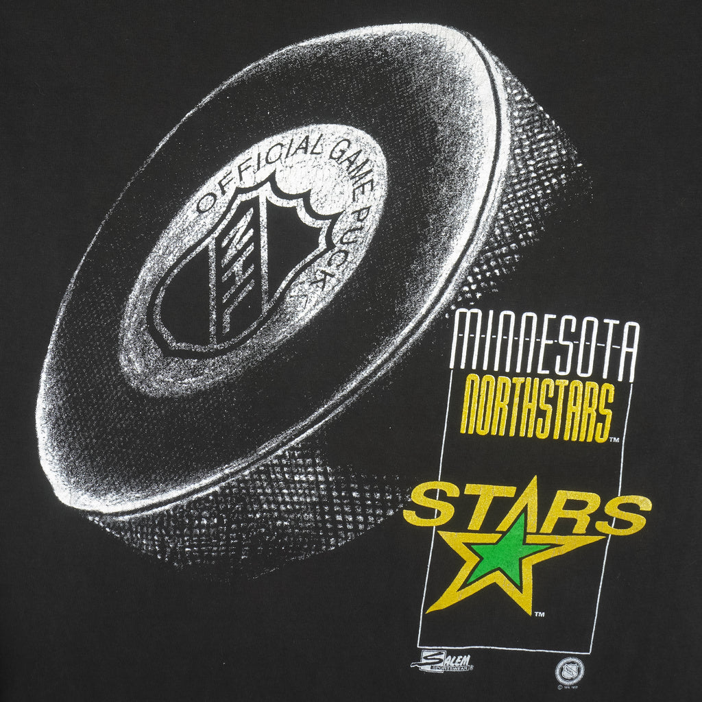 NHL (Salem) - Minnesota North Stars T-Shirt 1990s Large Vintage Retro Hockey