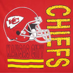 NFL (Competitor) - Kansas City Chiefs Big Logo T-Shirt 1993 Large Vintage Retro Football
