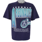 CFL (Pro Look) - Toronto Argonauts Spell-Out T-Shirt 1990s X-Large Vintage Retro Football