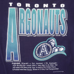CFL (Pro Look) - Toronto Argonauts Spell-Out T-Shirt 1990s X-Large Vintage Retro Football
