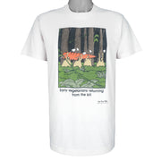 Vintage (The Far Side) - Early Vegetarians Retuning From The Kill Deadstock T-Shirt 1987 Large Vintage Retro