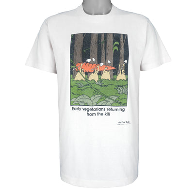 Vintage (The Far Side) - Early Vegetarians Deadstock T-Shirt 1987 Large