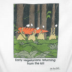 Vintage (The Far Side) - Early Vegetarians Retuning From The Kill Deadstock T-Shirt 1987 Large Vintage Retro