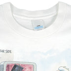 Vintage (Logotel) - The Far Side God At His Computer T-Shirt 1990s Large Vintage Retro