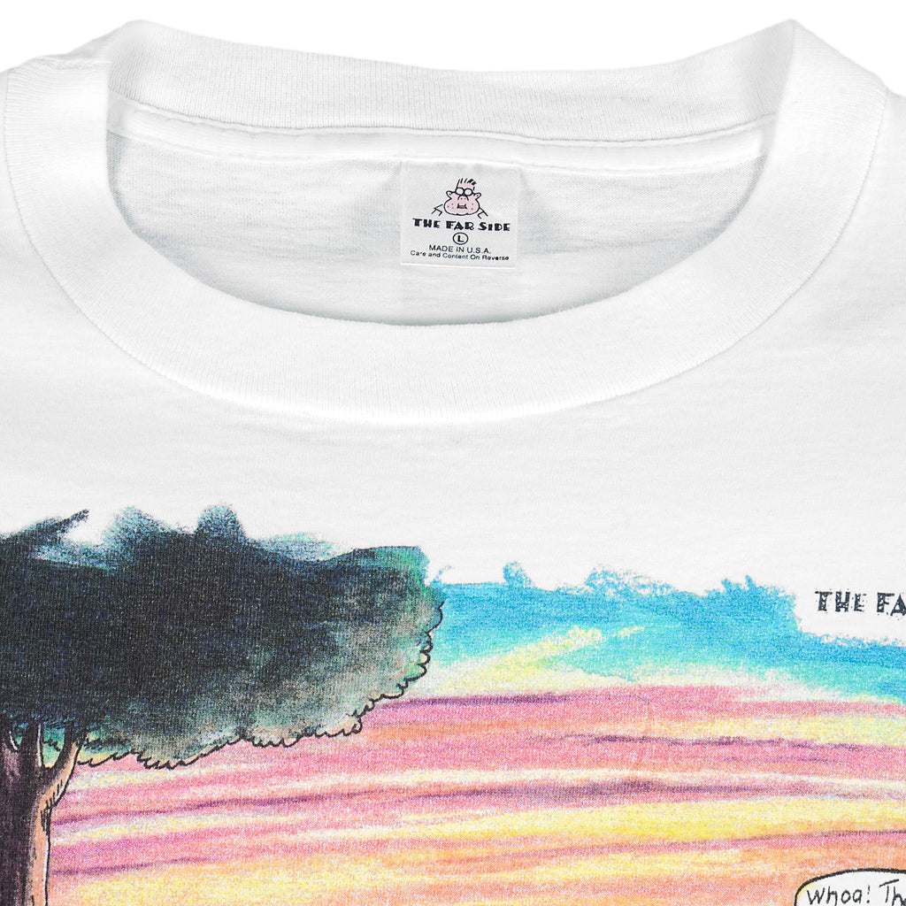 Vintage (The Far Side) - African Dawn T-Shirt 1990s Large Vintage Retro