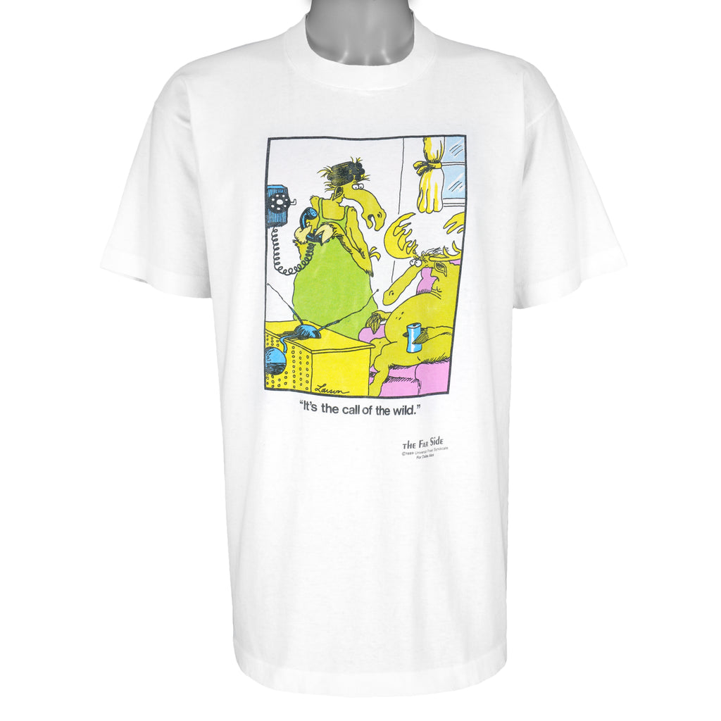 Vintage (The Far Side) - Its The Call Of The Wild T-Shirt 1989 X-Large Vintage Retro