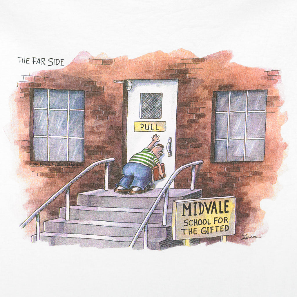 Vintage (Logotel) - The Far Side Midvale, School For The Gifted T-Shirt 1990s X-Large Vintage Retro