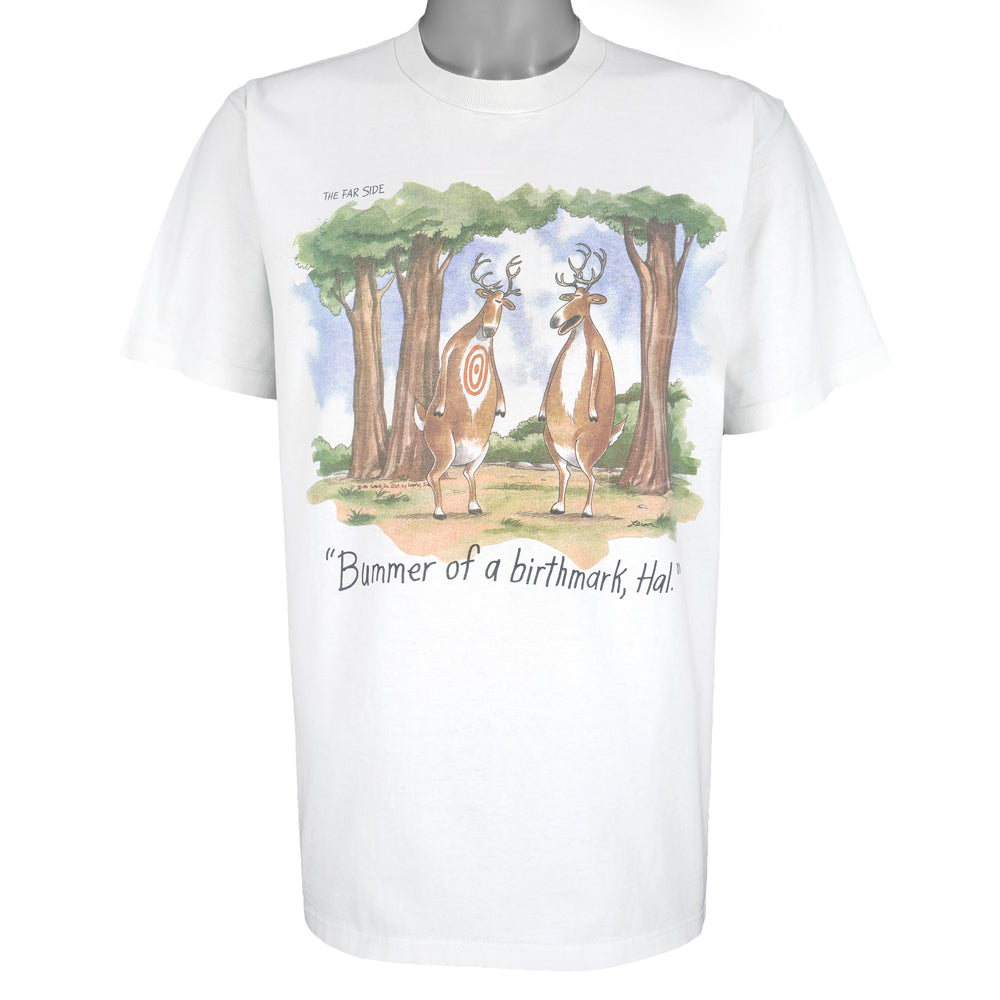 Vintage (The Far Side) - Bummer Of A Birthmark, Hal T-Shirt 1986 Large Vintage Retro