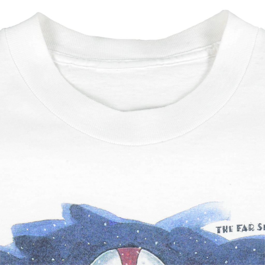 Vintage - The Far Side Airplane And Santa Clause T-Shirt 1989 Large Vintage Retro