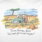 Vintage (The Far Side) - Drive George T-Shirt 1987 Large Vintage Retro