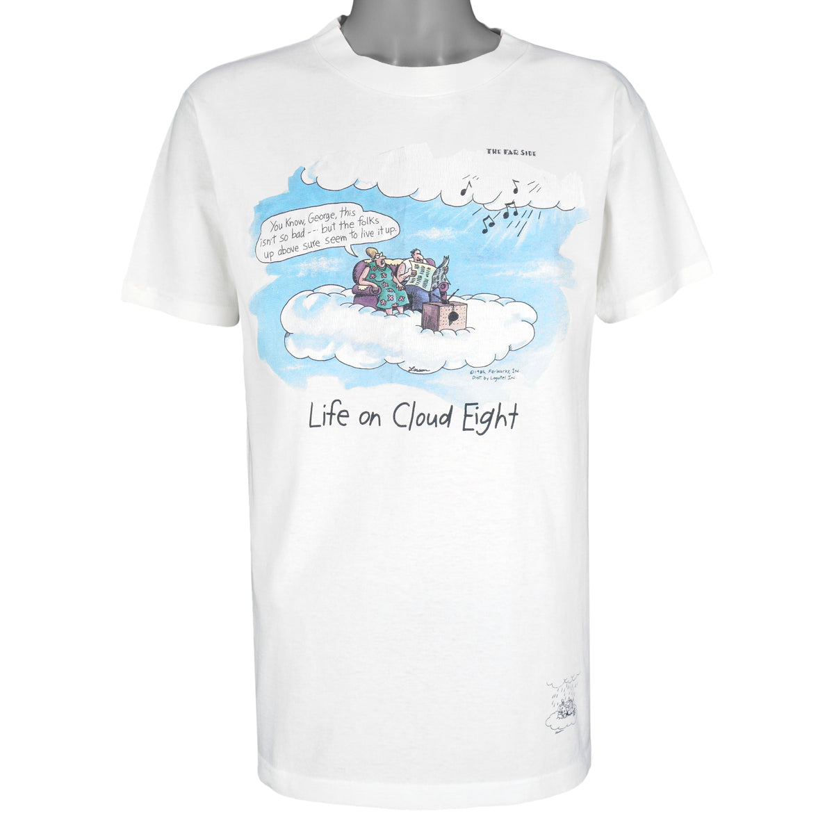 Vintage - The Far Side Life On Cloud Eight T-Shirt 1985 Large Vintage Retro