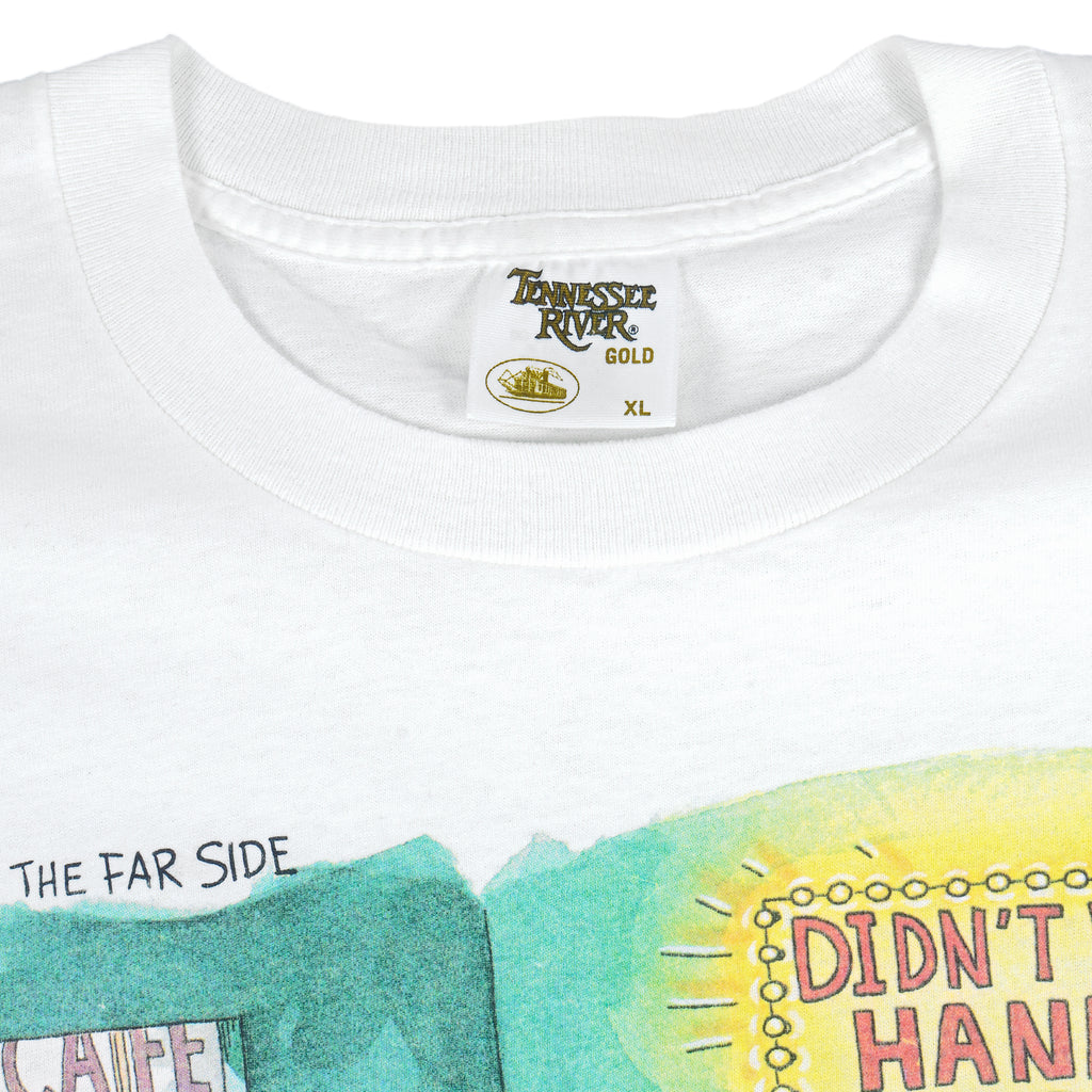 Vintage (Tennessee River) - The Far Side Didn't Wash Hands T-Shirt 1991 X-Large Vintage Retro