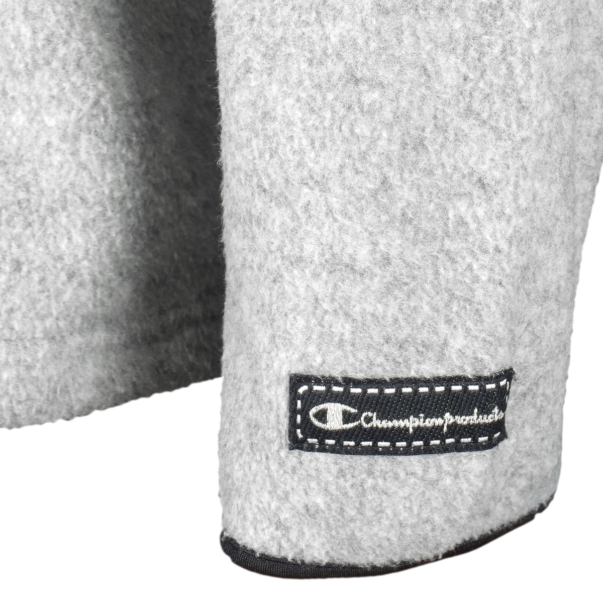 Champion - Grey 1/4Zip Fleece Sweatshirt 1990s Large vintage retro