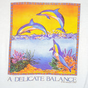 Vintage (Human I Tee) - A Delicate Balance Single Stitch T-Shirt 1992 Large Vintage Retro