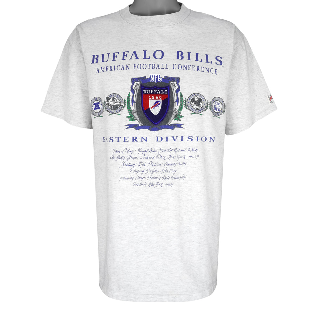 NFL (Nutmeg) - Buffalo Bills Single Stitch T-Shirt 1990s X-Large Vintage Retro Football