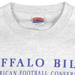 NFL (Nutmeg) - Buffalo Bills Single Stitch T-Shirt 1990s X-Large Vintage Retro Football