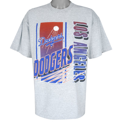 MLB (Logo 7) - Los Angeles Dodgers Single Stitch T-Shirt 1991 X-Large