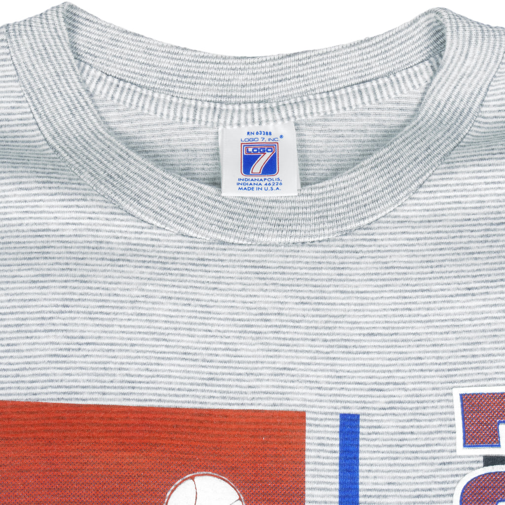 MLB (Logo 7) - Los Angeles Dodgers Single Stitch T-Shirt 1991 X-Large Vintage Retro Baseball