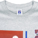 MLB (Logo 7) - Los Angeles Dodgers Single Stitch T-Shirt 1991 X-Large Vintage Retro Baseball