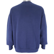 Guess - Blue Embroidered Crew Neck Sweatshirt 1990s X-Large Vintage Retro
