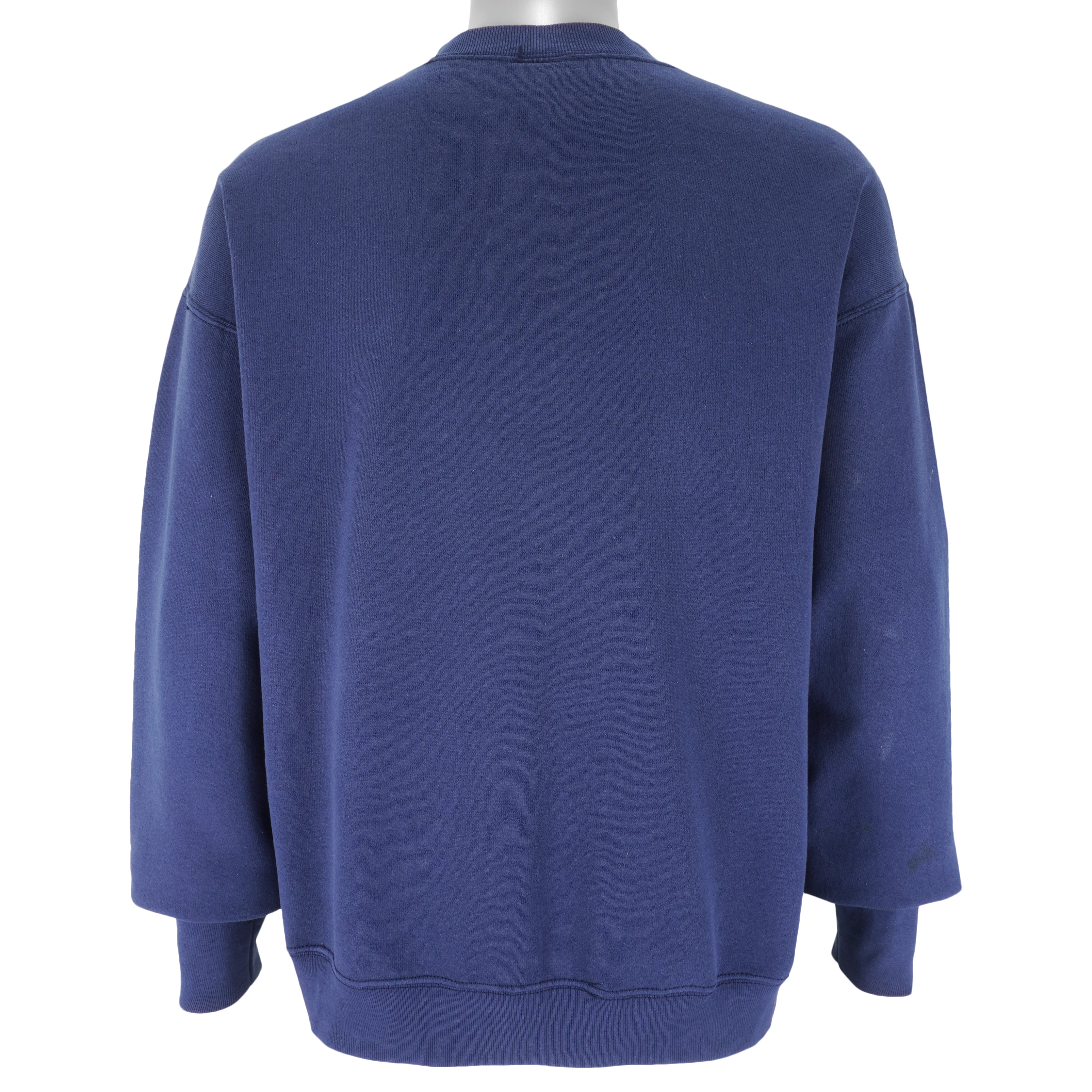 Guess - Blue Embroidered Crew Neck Sweatshirt 1990s X-Large Vintage Retro