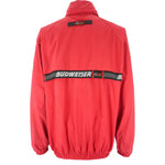 NASCAR (Pro Player) - Red Budweiser Racing Zip-Up Jacket 1990s X-Large Vintage Retro