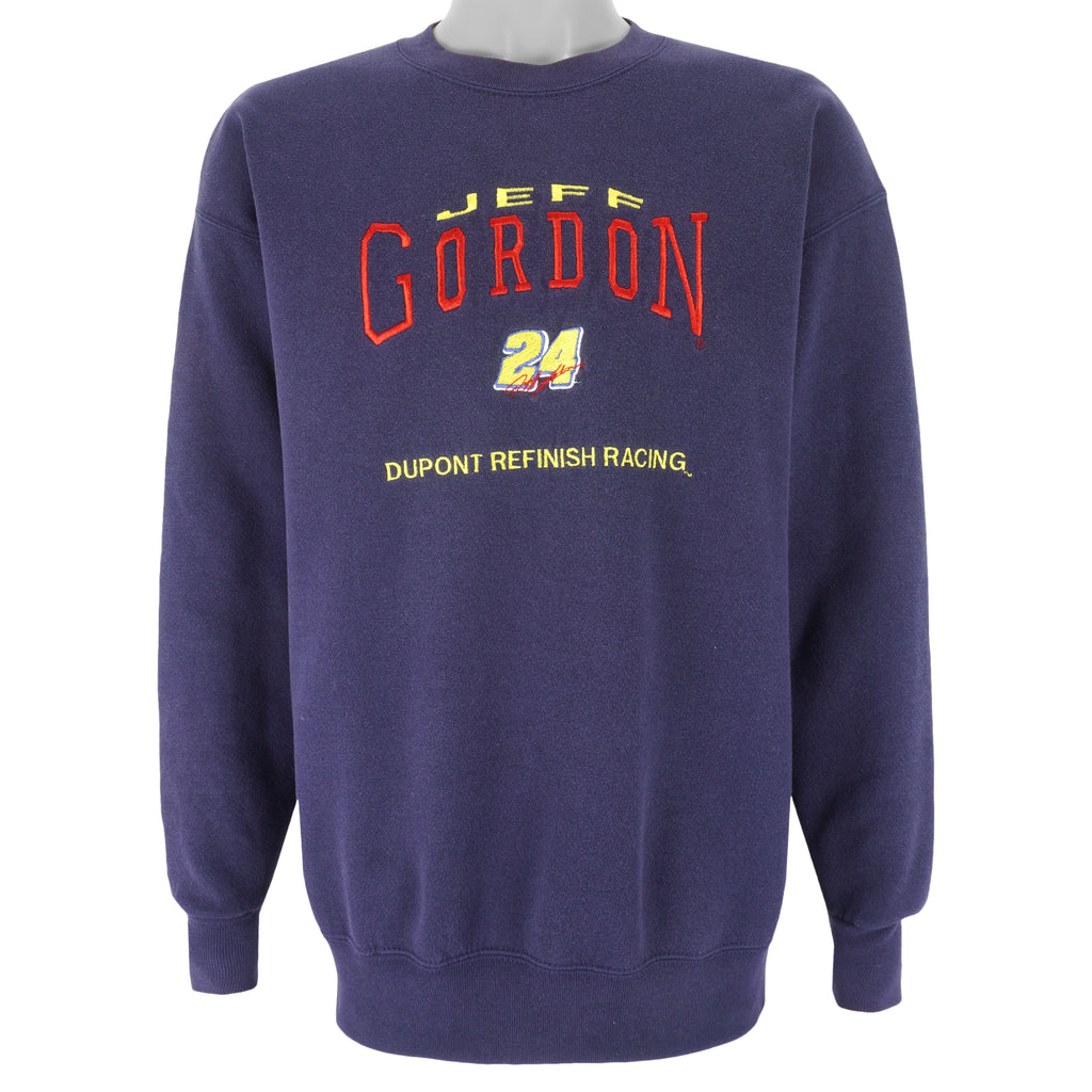 NASCAR (Chase) - Jeff Gordon #24 Crew Neck Sweatshirt 1990s Large Vintage Retro
