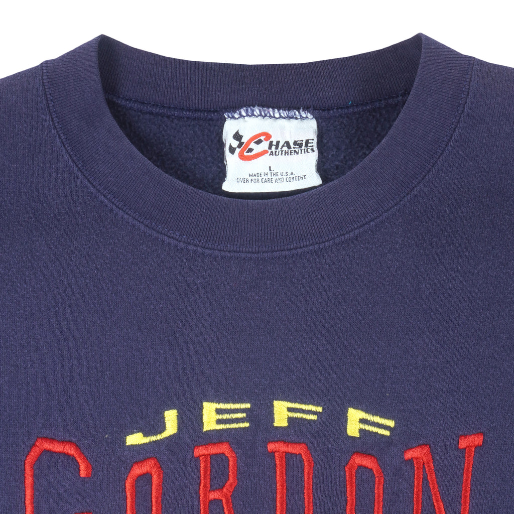 NASCAR (Chase) - Jeff Gordon #24 Crew Neck Sweatshirt 1990s Large Vintage Retro