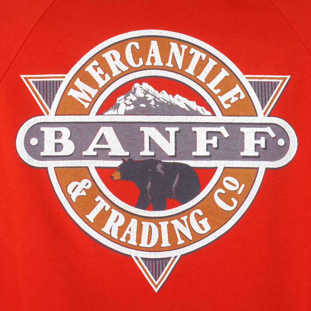 Vintage - Banff Mercantile Crewneck Sweatshirt 1990s Medium Vintage Retro