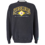NFL - Pittsburgh Steelers Embroidered Crew Neck Sweatshirt 1990s Large Vintage Retro Football