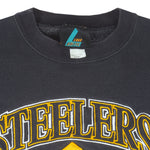 NFL - Pittsburgh Steelers Embroidered Crew Neck Sweatshirt 1990s Large Vintage Retro Football