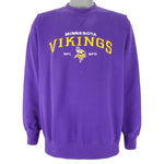 NFL - Minnesota Vikings Embroidered Sweatshirt 1990s Large