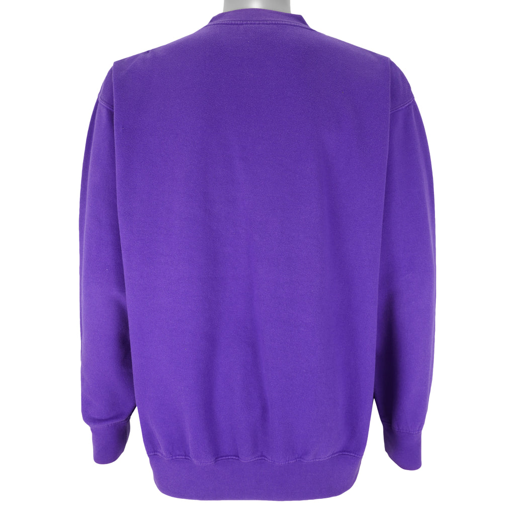 NFL - Minnesota Vikings Embroidered Sweatshirt 1990s Large Vintage Retro Football