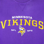 NFL - Minnesota Vikings Embroidered Sweatshirt 1990s Large Vintage Retro Football